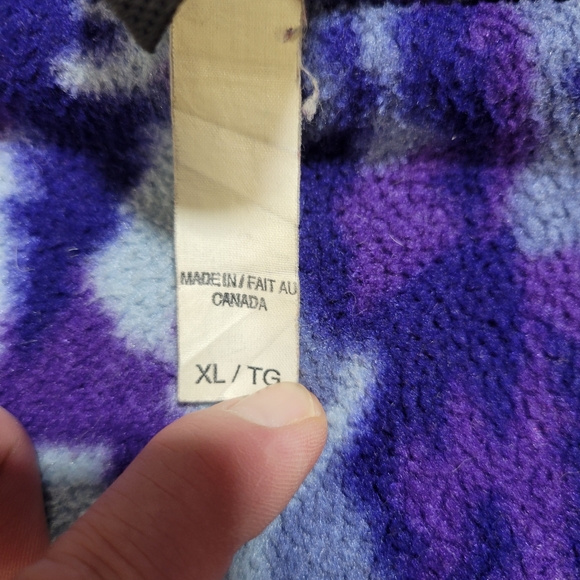 Vintage Sierra Designs Retro Jacket fleece 80s 90s Mens XL camo - Picture 11 of 11